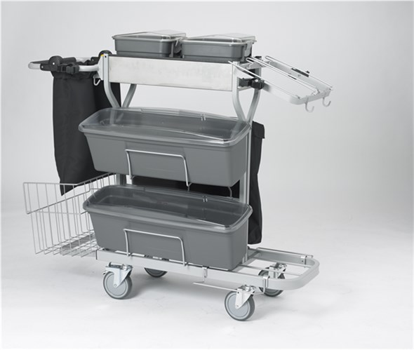 580319 Vikan Reinigungswagen Kompakt Plus, 60 cm, grau