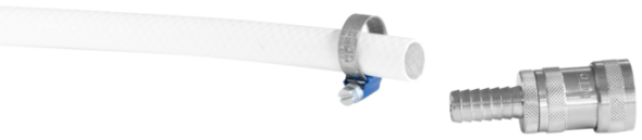 Kupplung mit Schlauchnippel und Absperrventil, 1/2" (Q) Kupplung mit Schlauchnippel und Absperrventil, 1/2" (Q)