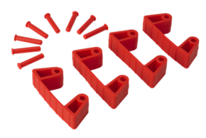 Vikan 4 Gummiclips und 8 Stifte zu VIK1017 und VIK1018, 120 mm