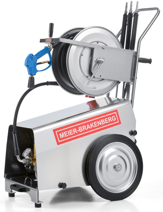 MBH-1800-mit-Trommel MBH 1800 Kaltwasser Hochdruckreiniger mit Schlauchtrommel 960 U/min