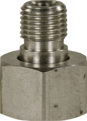 Strahlrohrdapter 1/4" AG mit Mutter M18 x 1,5 2 tlg.