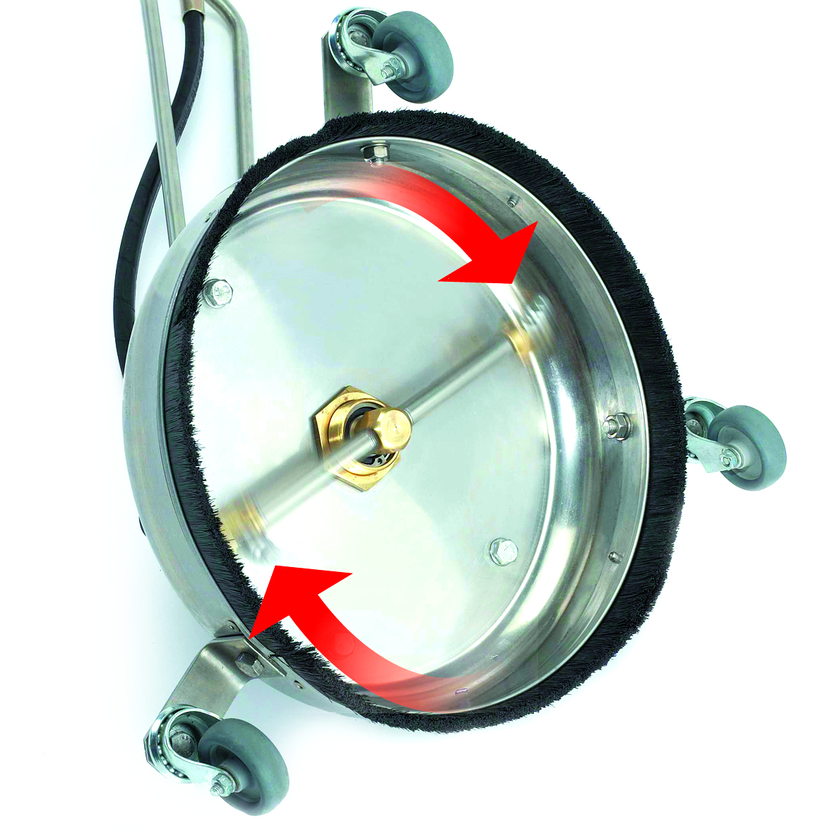Seite_71_2 Kränzle round cleaner 300 mm, Bodenwäscher  Edelstahl - Gewindeverschraubung