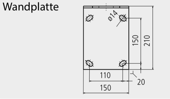 Mosmatic Luftkreiselsystem, 1.750 mm, Edelstahl
