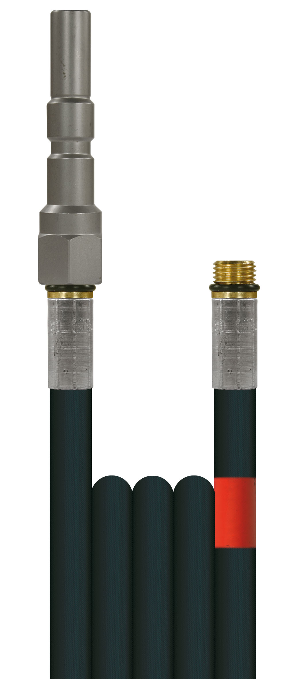 Rohrreinigungsschlauch 1/8" Flexy DN06 300 bar glatte Decke schwarz