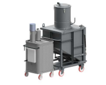 Delfin Hochleistungs Saugzentrale mit Container Vorabscheider C600 T75 / T125