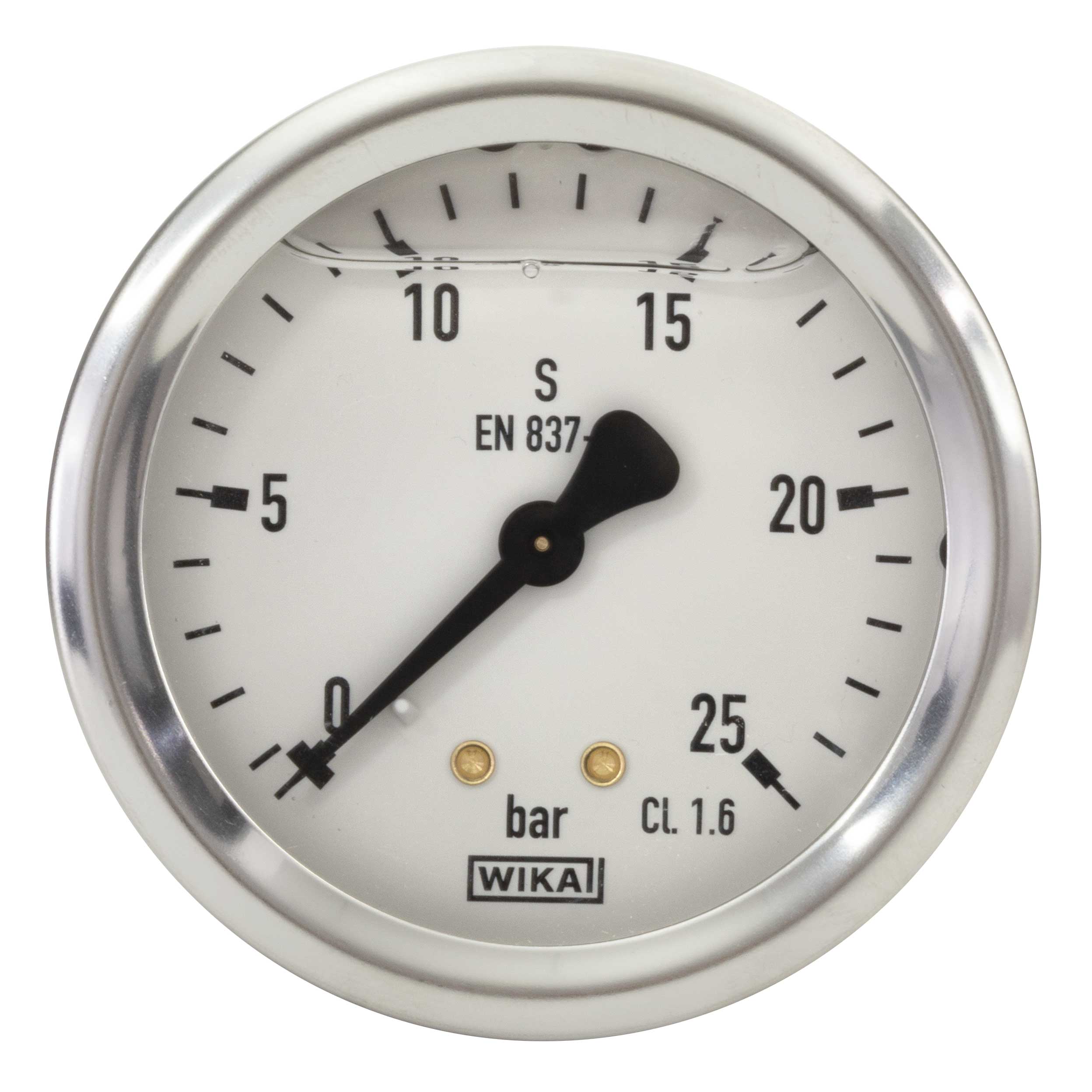 548-025-g Niederdruck Manometer - 63 MM - 0-25 BAR - 1/4"AG - EDELSTAHL WIKA