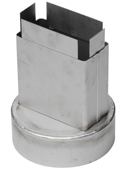 301001089 Nilfisk Abgasstutzen, Adapter, Edelstahl, Ø 150 mm