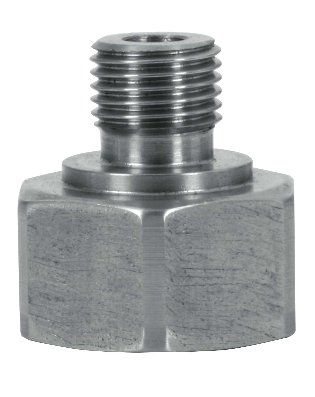 Strahlrohradapter 1/4 AG : M20 x 1 IG Edelstahl