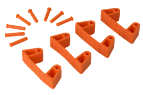 Vikan 4 Gummiclips und 8 Stifte zu VIK1017 und VIK1018, 120 mm