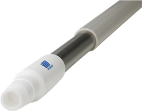 VikanErgonomischer Edelstahlstiel, Ø31 mm, 1025 mm, grün