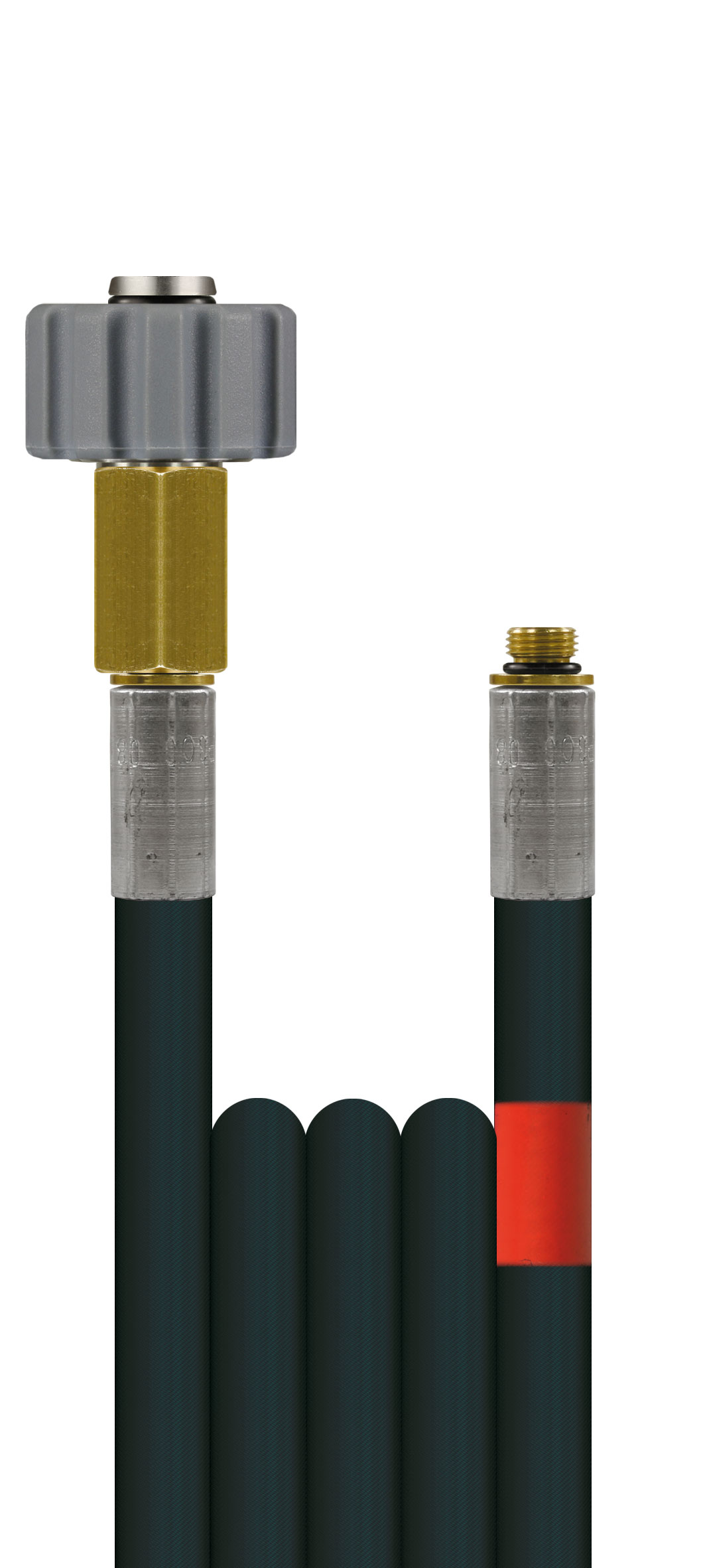 Rohrreinigungsschlauch 1/4" Flexy DN06 300 bar glatte Decke schwarz