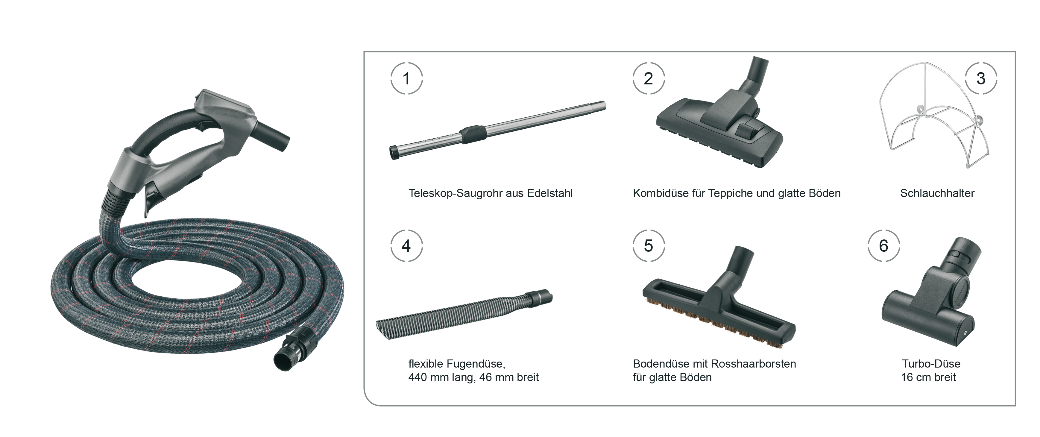 BVC MULTI-FLEX Arbeitszubehör-Set, 7-teilig