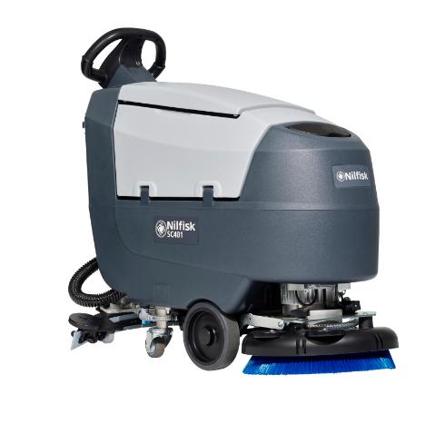 Nilfisk SC401 Kleine Mitgänger Scheuersaugmaschine mit Antrieb