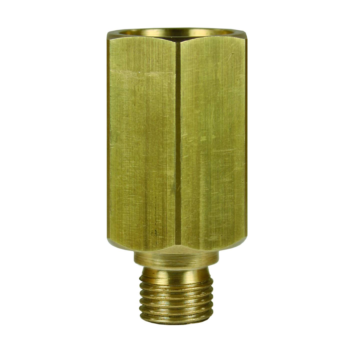 010003610 Adapter 1/4" AG : Kordelgewinde IG Messing