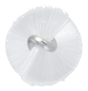 Vikan Rohrbürste mit Stiel, Ø 9 mm, 375 mm, medium, weiss
