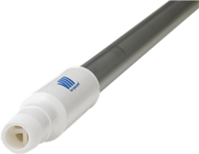 Vikan Aluminiumstiel mit Wasserdurchlauf und Schnellkupplung, weiß, Ø 31 mm