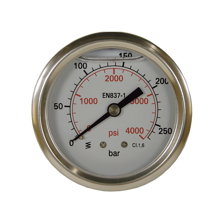 548-35 Manometer, glyceringedämpft, 50 mm - Eingang hinten