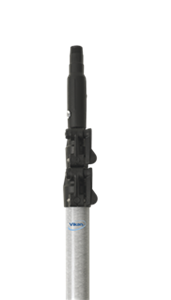Vikan Glasfaserteleskopstiel mit Gewinde, 2195 - 5810 mm, Ø37 mm, grau