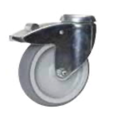 Vermop Alternativ-Rolle 125 mm mit Feststellbremse