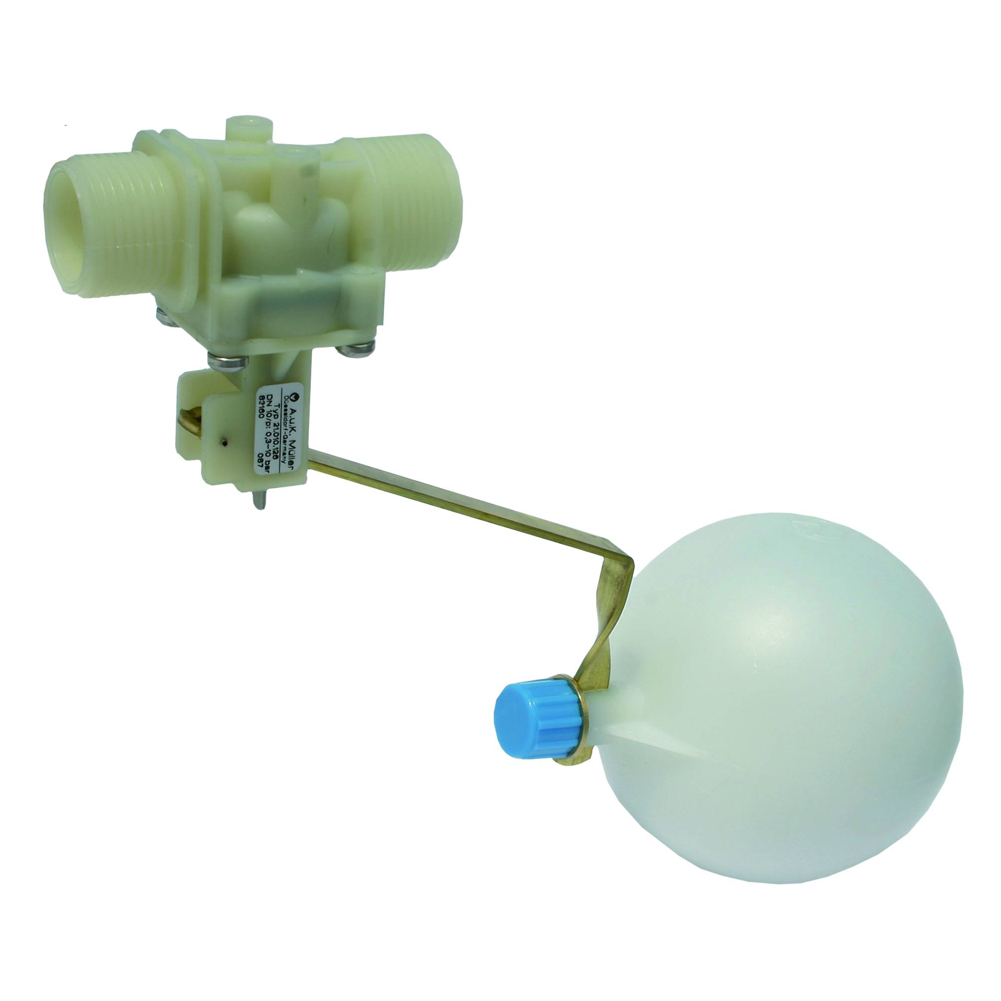 70140 Niederdruck Schwimmerventil, AK mit Ball horizontal