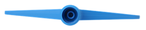 Vikan Schaber mit flexiblem Edelstahlblatt, 260 mm, blau