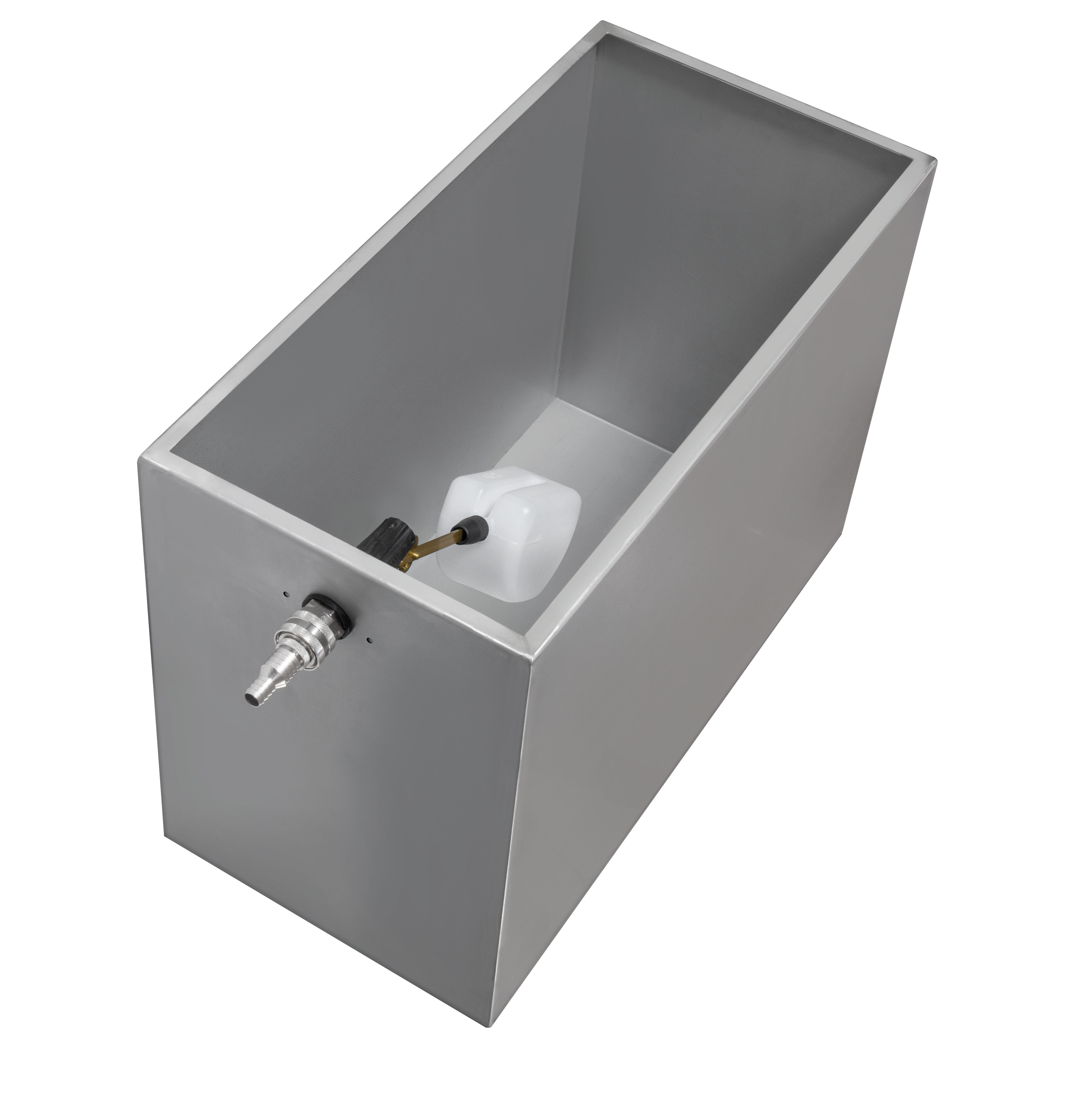 Edelstahl Wasserkasten für die Wandbefestigung, 60 Liter