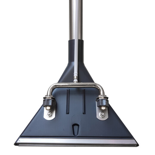 CLEANFIX Teppichadapter 2Düsen, 26cm, mit Chromstahlhandrohr