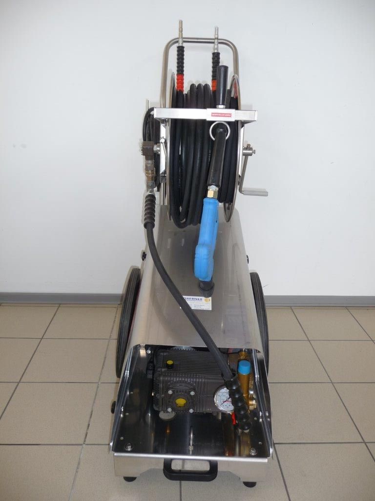 Meier-Brakenberg-MBH-1800-Front MBH 1800 Kaltwasser Hochdruckreiniger mit Schlauchtrommel 960 U/min