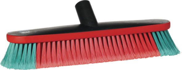 475752-4 Vikan Autowaschbürste mit Wasserdurchlauf, 370 mm, weich/gesplisst, schwarz