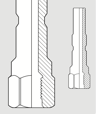 Stecknippel | KW : 1/4" IG | Hochdruckspritzpistole | Ersatzteil
