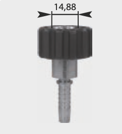 HV M22, Messing, Pressnippel Edelstahl, US-Version 14,88, Typ 05