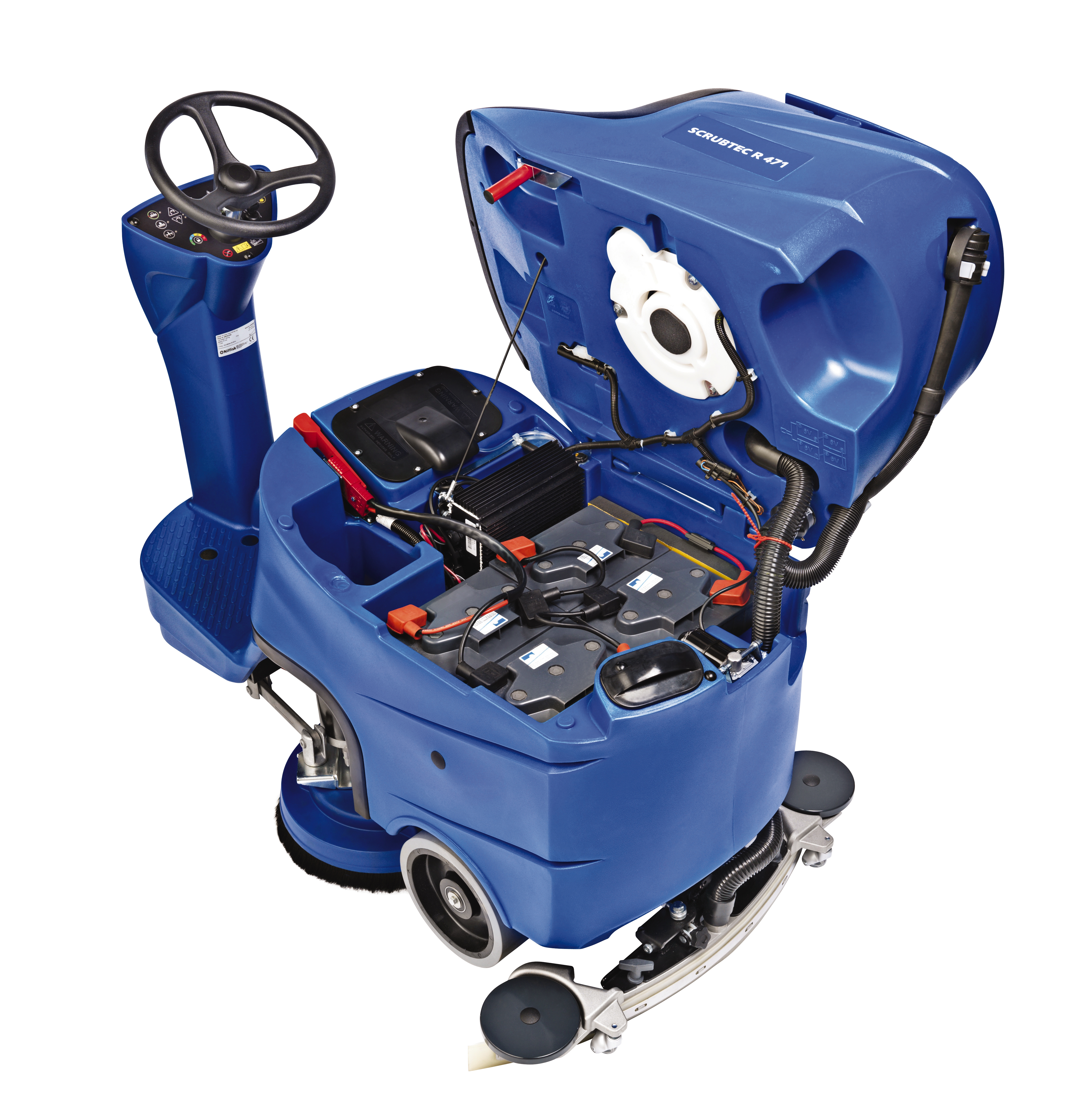 SCRUBTEC-R-471_batteri-compartment SCRUBTEC R 471 C, Bodenreiniger, AUFSITZ-Scheuersaugmaschinen