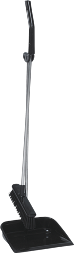 559518 Vikan Langstielige Kunststoff-Kehrschaufel mit Besen, 985 mm