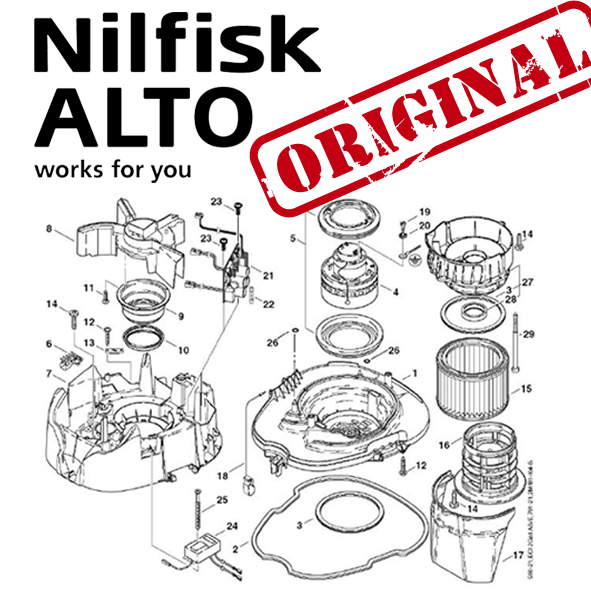 Nilfisk Alto Dichtsatz Hochdruckreiniger Reparatur Kit Pumpe 1119571 