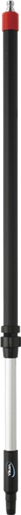 Vikan Teleskopstiel m. Wasserdurchlauf, Klick, Alu, 1060-1600 mm, Ø32 mm, schwarz