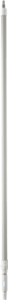 Vikan Ergonomischer Teleskopstiel mit Wasserdurchlauf, 1615 - 2780 mm, Ø32 mm, weiss